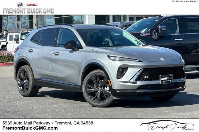 2026 Buick Envision Sport Touring in Moonstone Gray Metallic — front three-quarter view