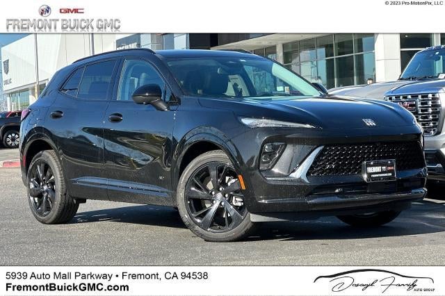 2026 Buick Envision Sport Touring in Ebony Twilight Metallic — front three-quarter view