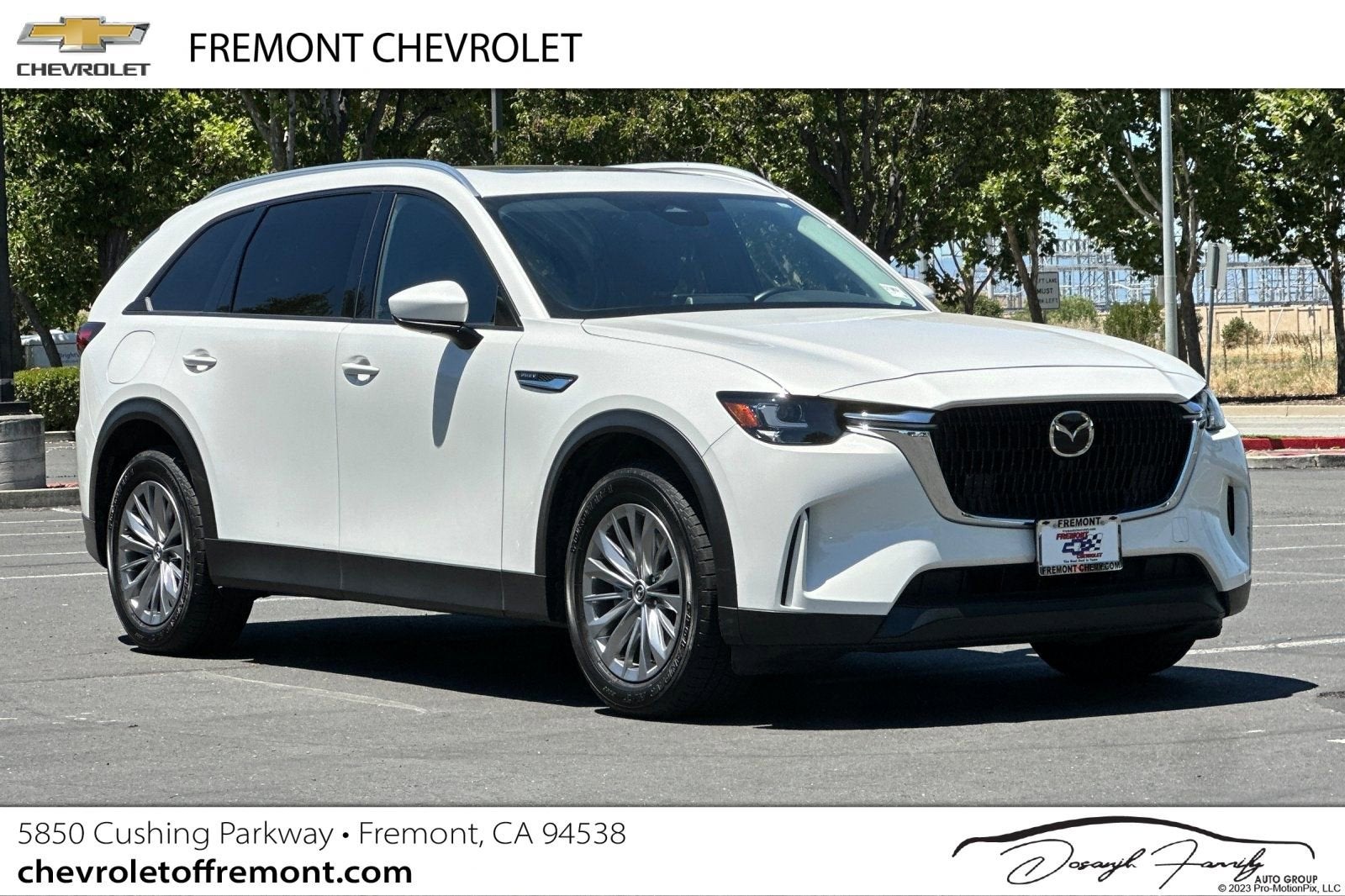 2024 Mazda Mazda CX-90 PHEV Preferred in White — front three-quarter view